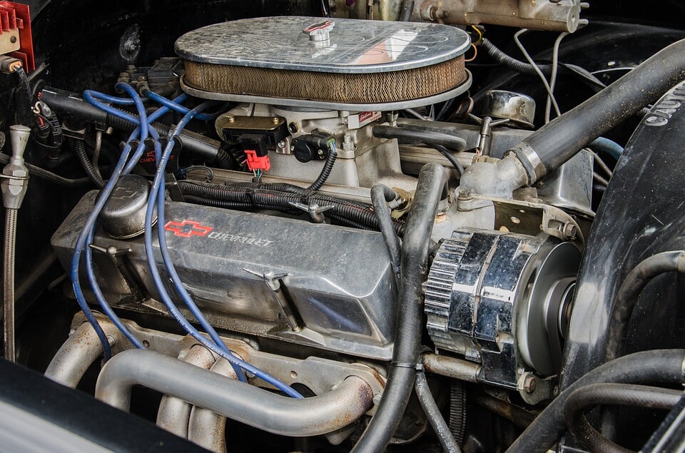 Vehicle engine and service components
